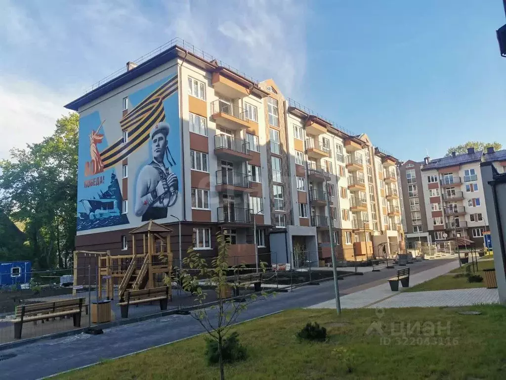 1-к кв. Калининградская область, Балтийск Московская ул., 16Ак3 (42.0 ... - Фото 1