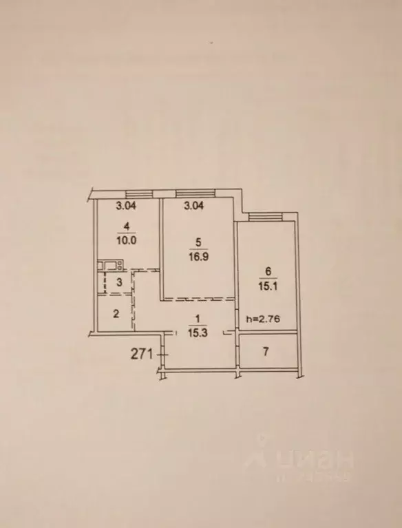 2-к кв. Московская область, Люберцы городской округ, Красково пгт ул. ... - Фото 2