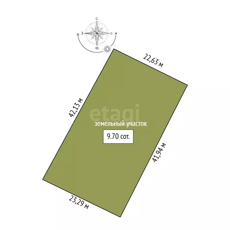 Участок в Амурская область, Благовещенск 5-я Стройка мкр,  (9.7 сот.) - Фото 1