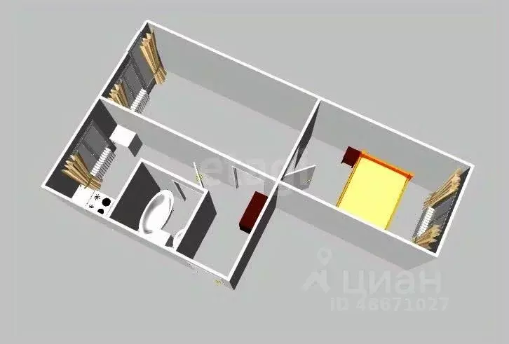 2-к кв. Сахалинская область, Южно-Сахалинск Большая Елань п/р, ул. ... - Фото 1