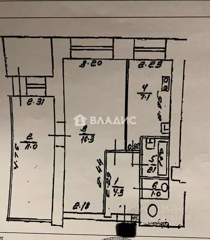 2-к кв. Башкортостан, Уфа просп. Октября, 65 (43.4 м) - Фото 2