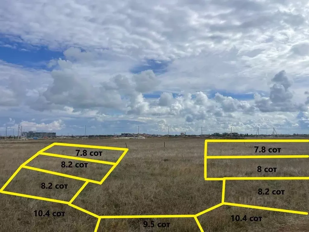 Участок в Крым, Сакский район, с. Уютное, Уютная Гавань мкр  (7.8 ... - Фото 1