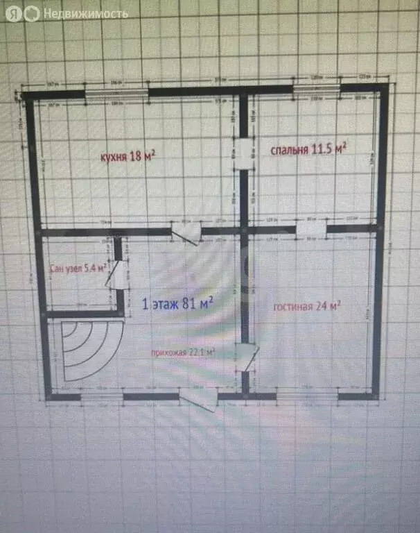 Дом в посёлок городского типа Семендер, Кавказская улица (154 м) - Фото 1