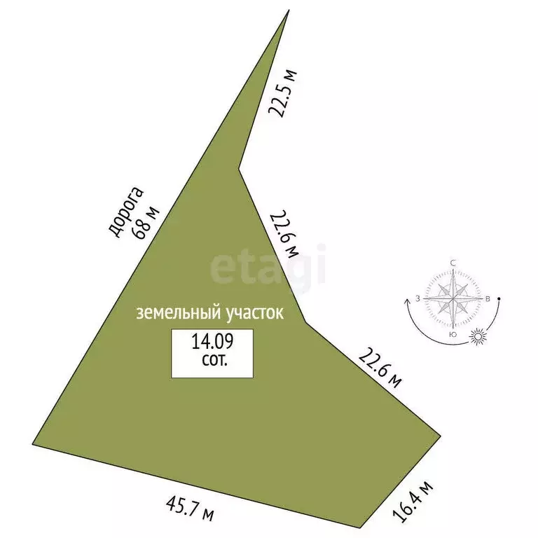 Участок в Республика Саха (Якутия), Якутск (1409 м) - Фото 0