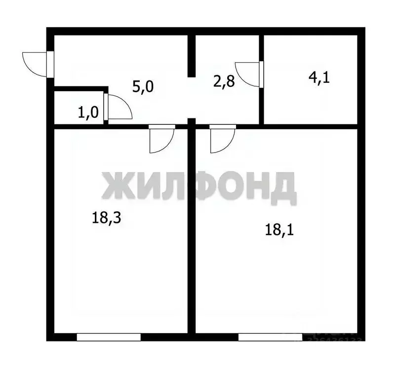 2-к кв. Новосибирская область, Колывань рп ул. Г. Гололобовой, 5 (50.3 ... - Фото 1