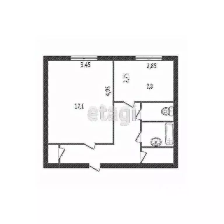 1-к кв. Белгородская область, Старый Оскол Весенний мкр, 16 (39.0 м) - Фото 2