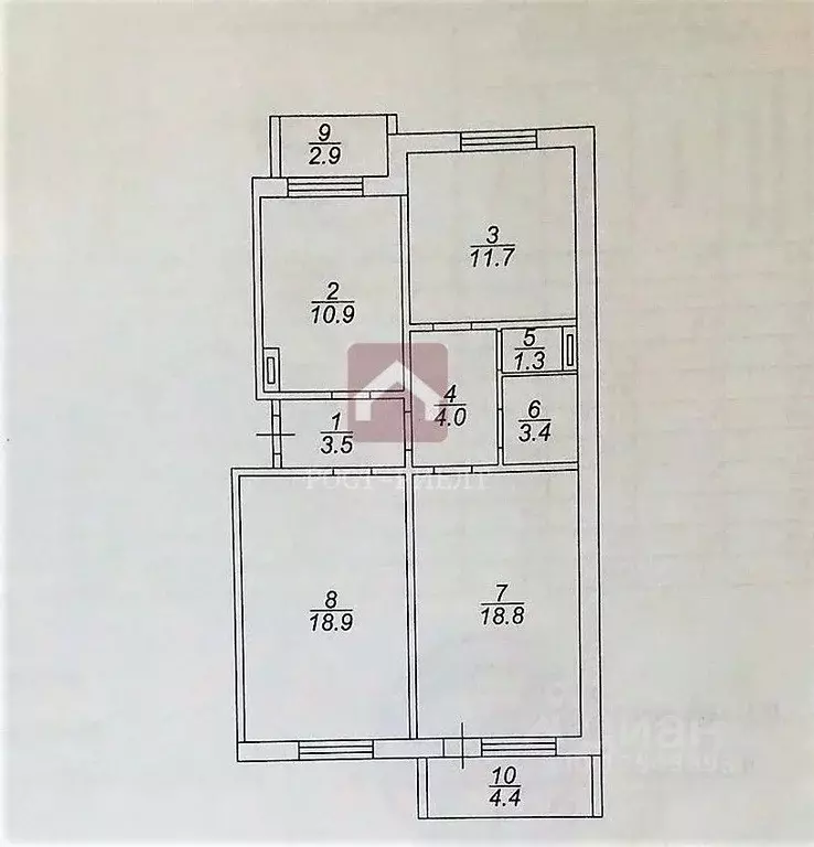 3-к кв. Саратовская область, Саратов ул. Имени А.П. Чехова, 10 (76.9 ... - Фото 1