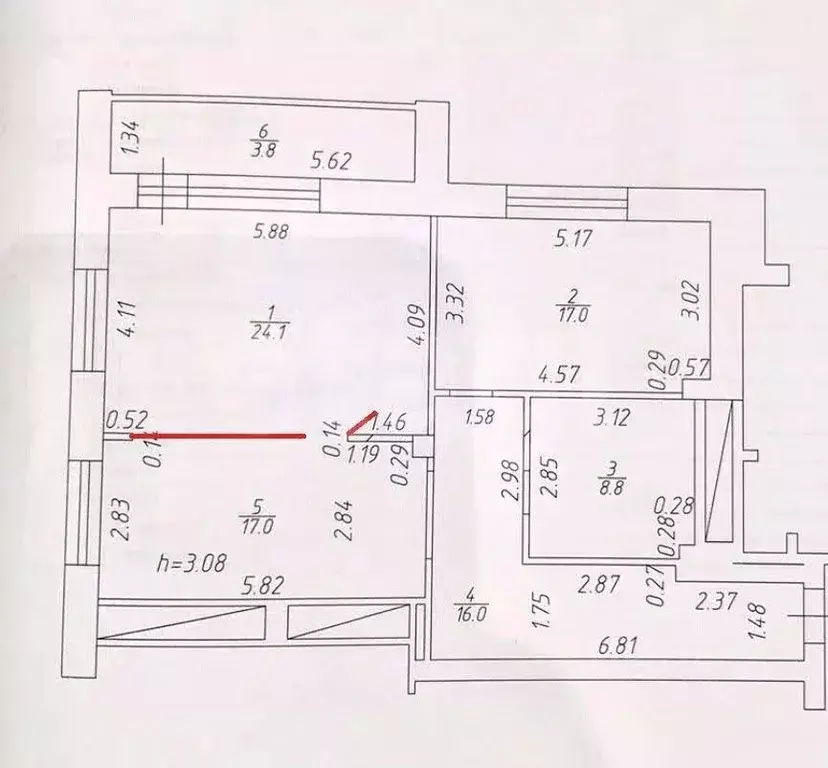 2-к кв. Татарстан, Казань ул. Николая Ершова, 57г (82.9 м) - Фото 2