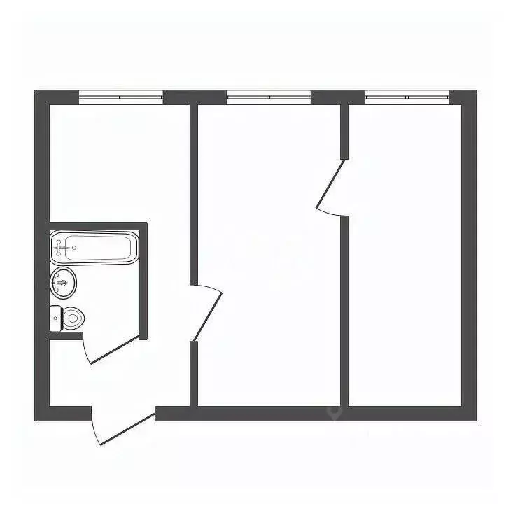 2-к кв. Владимирская область, Ковров Комсомольская ул., 28 (42.7 м) - Фото 1