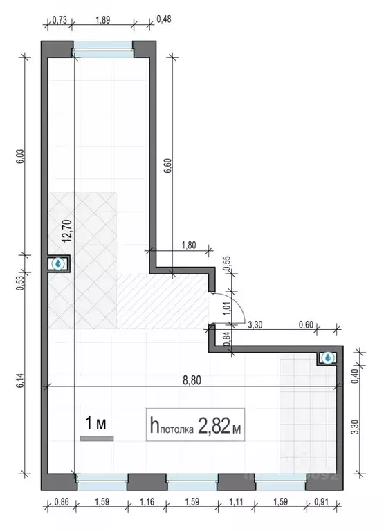 2-к кв. Московская область, Мытищи Белый Grad жилой комплекс, 12.1 ... - Фото 1