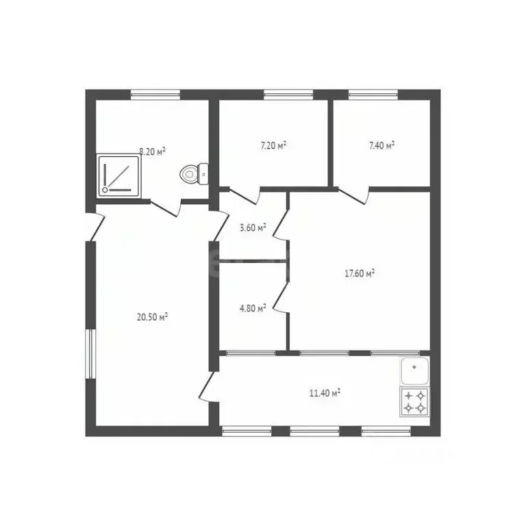 Дом в Брянская область, Выгоничское городское поселение, пос. Заречье  ... - Фото 2