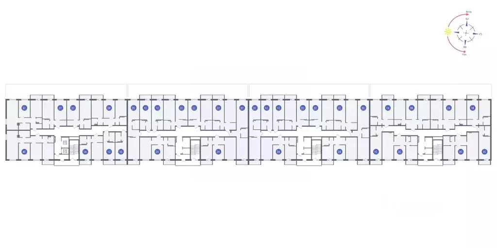 3-к кв. Новосибирская область, Новосибирск ул. Забалуева, 69 (57.84 м) - Фото 1