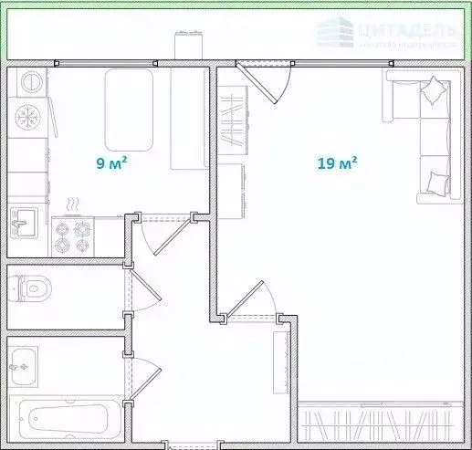 1-к кв. Москва Нахимовский просп., 9К1 (36.4 м) - Фото 2