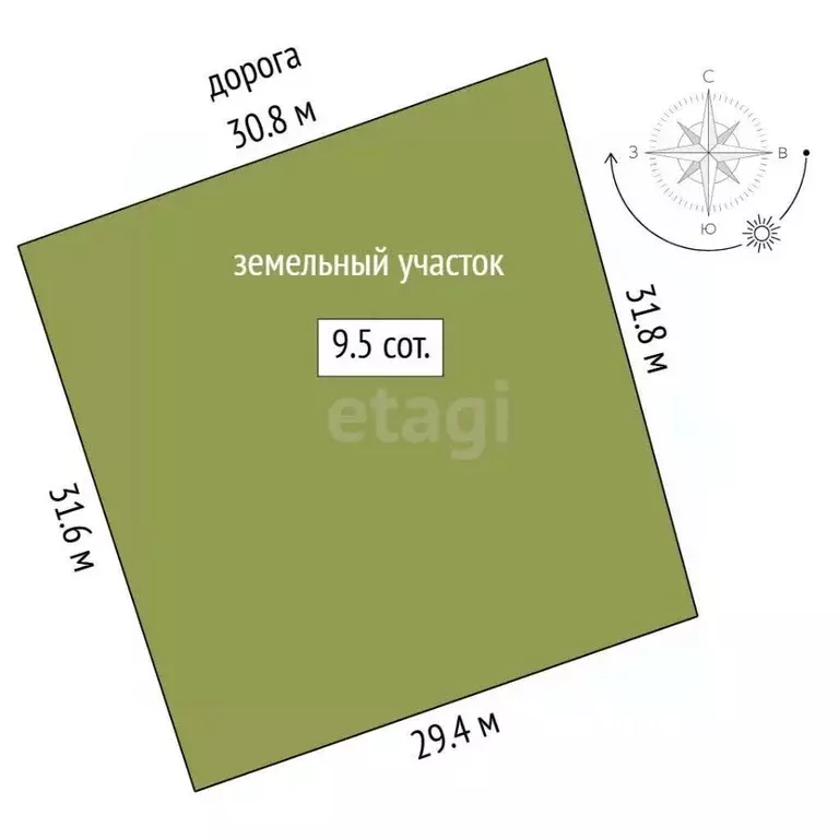 Участок в Тюменская область, Нижнетавдинский муниципальный округ, ... - Фото 1