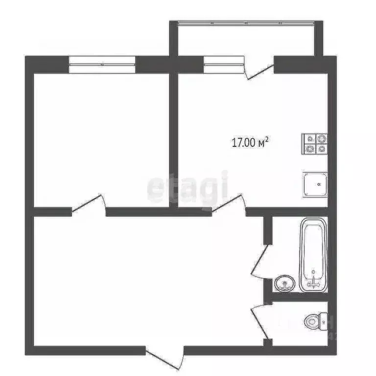 2-к кв. Забайкальский край, Чита ул. Красной Звезды, 50 (57.4 м) - Фото 2