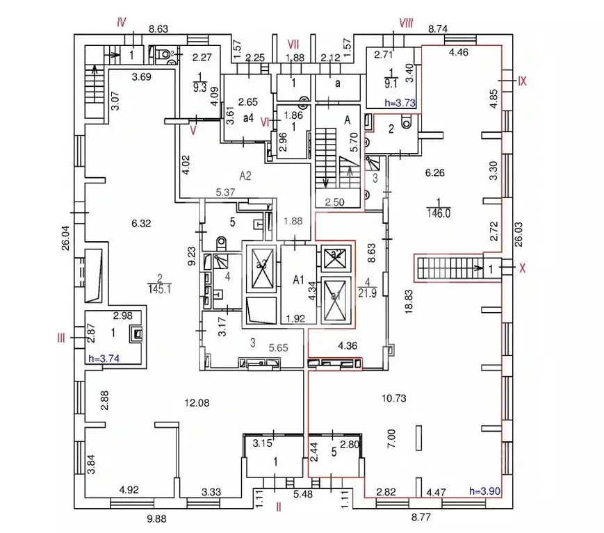 Помещение свободного назначения в Москва ул. Дмитрия Ульянова, 45 (185 ... - Фото 2