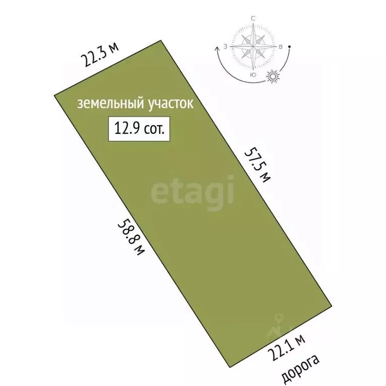 Участок в Вологодская область, Великоустюгский муниципальный округ, д. ... - Фото 2