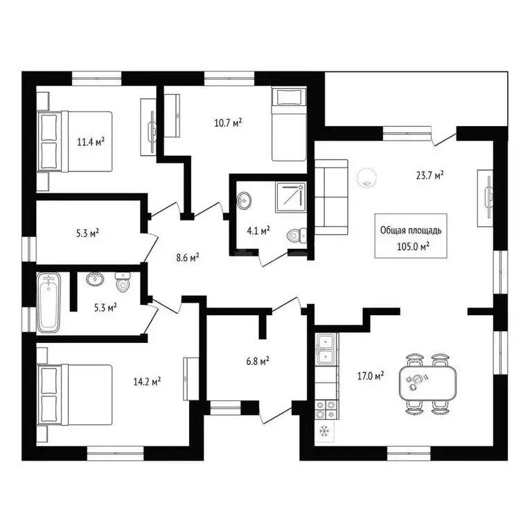 Дом в Бердск, садовое товарищество Слава, 14-я улица (105 м) - Фото 1