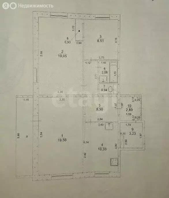 3-комнатная квартира: Ульяновск, проспект Врача Сурова, 7 (69.7 м) - Фото 1