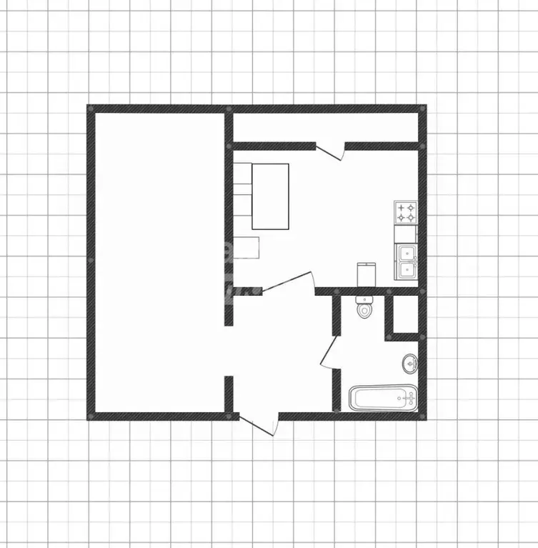 1-к кв. Липецкая область, Липецк ул. Лутова, 6 (40.0 м) - Фото 1