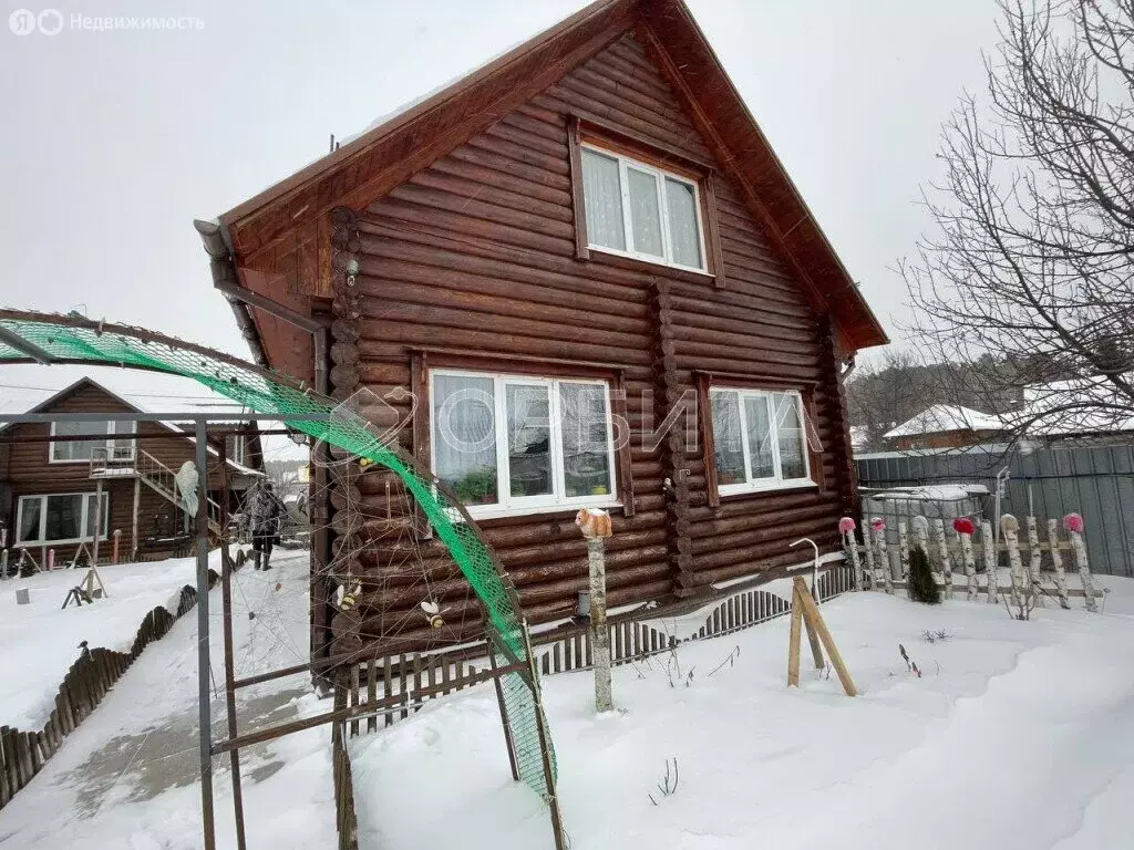 Дом в Тюменский район, деревня Чёрная Речка, Депутатская улица (100 м) - Фото 0