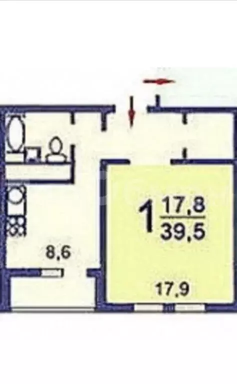 1-комнатная квартира: Москва, Дубнинская улица, 53к1 (39 м) - Фото 1