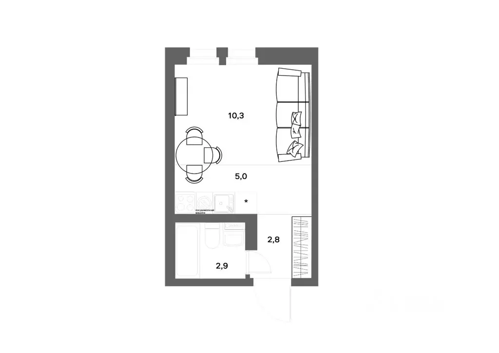 Студия Ленинградская область, Всеволожский район, д. Новое Девяткино ... - Фото 0