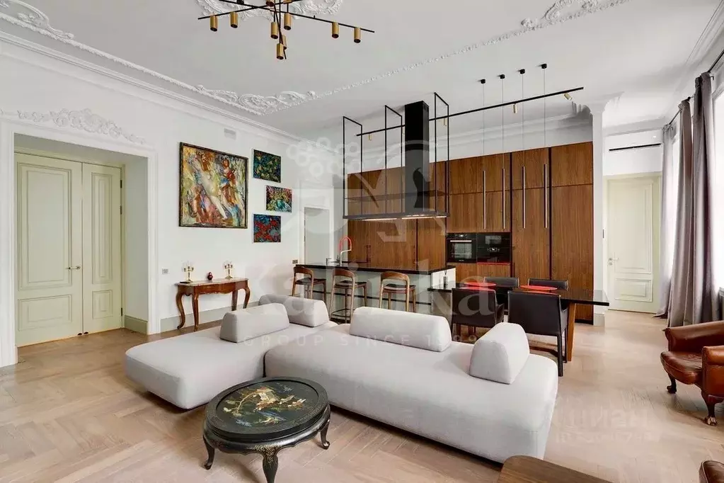 5-к кв. Москва ул. Остоженка, 7С1 (170.0 м) - Фото 1