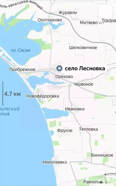 Участок в Крым, Сакский район, с. Лесновка  (6.0 сот.) - Фото 2