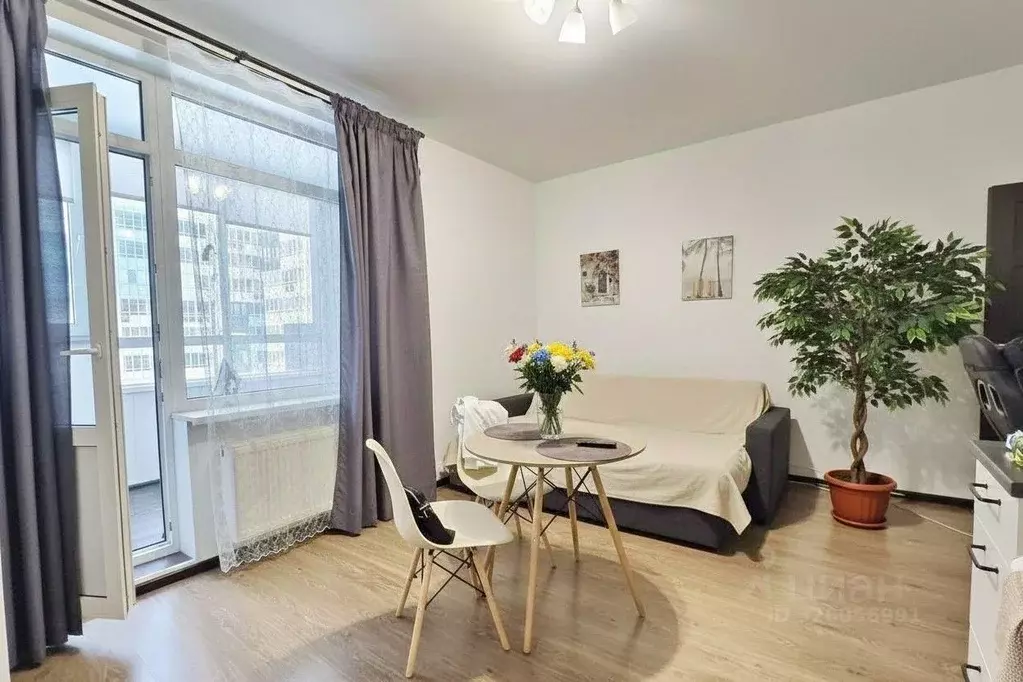 Студия Санкт-Петербург аллея Арцеуловская, 23к1 (25.3 м) - Фото 1