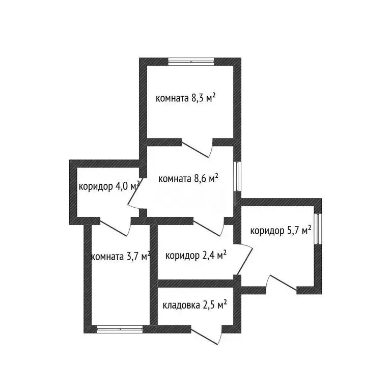 3-комнатная квартира: станица Выселки, улица Ткаченко, 109 (35.2 м) - Фото 0