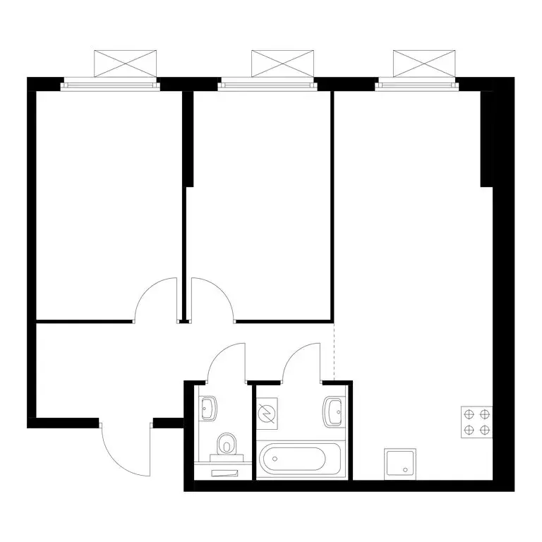 2-комнатная квартира: Москва, Люблинская улица, 74к1 (57.4 м) - Фото 1