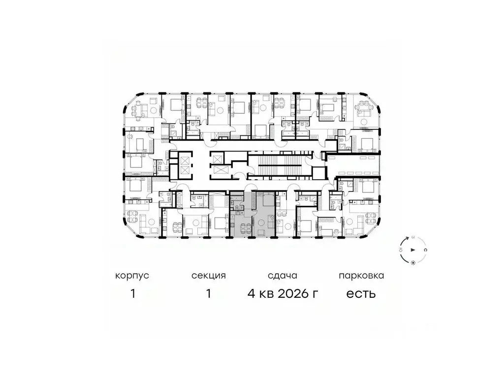 1-к кв. Москва Левел Нижегородская жилой комплекс, 1 (40.7 м) - Фото 1