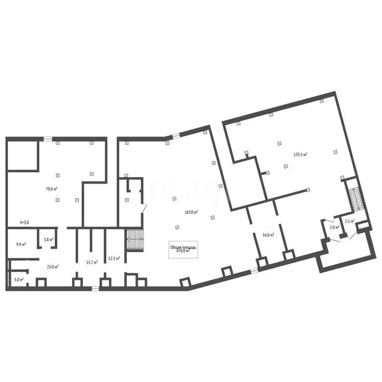 Помещение свободного назначения (470 м) - Фото 1