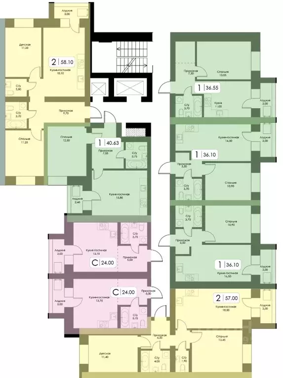 1-к кв. Смоленская область, Смоленск пос. Загорье, Загорье жилой ... - Фото 2