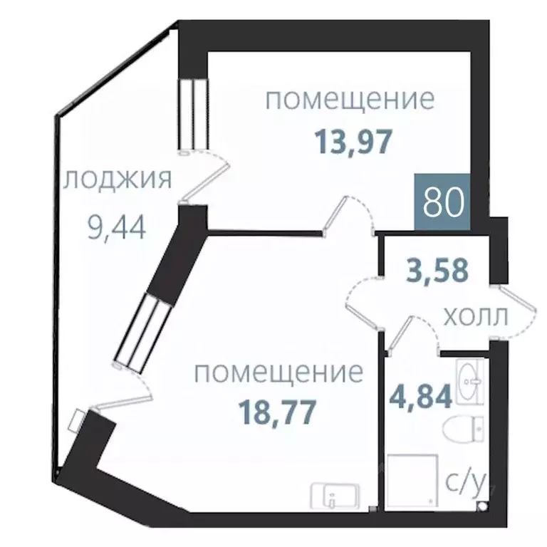 2-к кв. Калининградская область, Балтийск  (50.6 м) - Фото 0