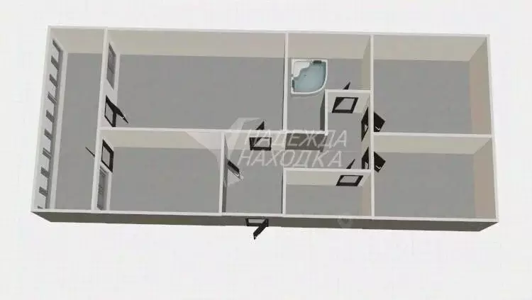 3-к кв. Приморский край, Находка пос. Врангель, ул. Беринга, 18 (60.0 ... - Фото 2