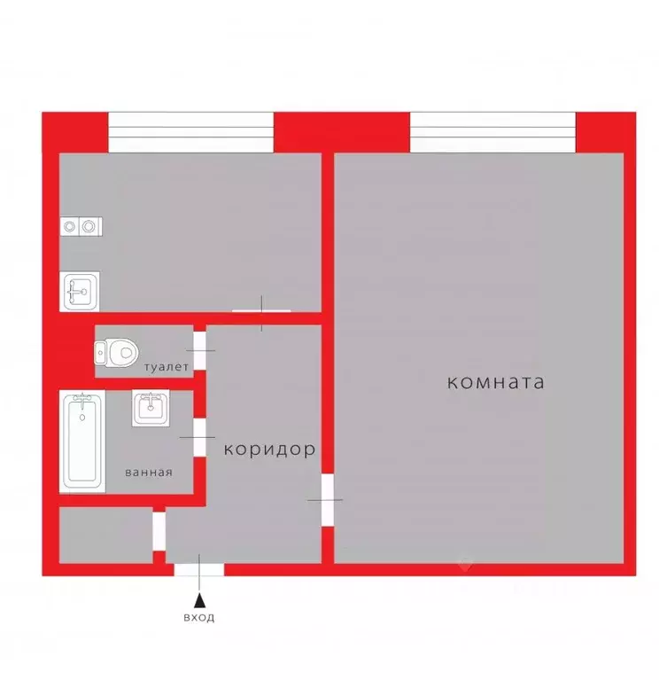 1-к кв. Санкт-Петербург Беговая ул., 11 (38.7 м) - Фото 2