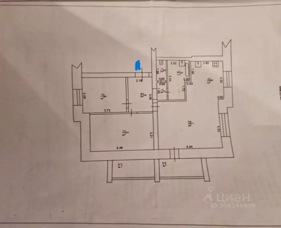 3-к кв. Татарстан, Зеленодольск ул. Рогачева, 10 (78.0 м) - Фото 0