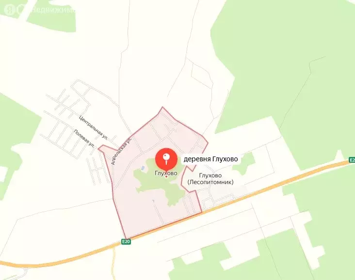 Участок в Кипенское сельское поселение, деревня Глухово (20 м) - Фото 0