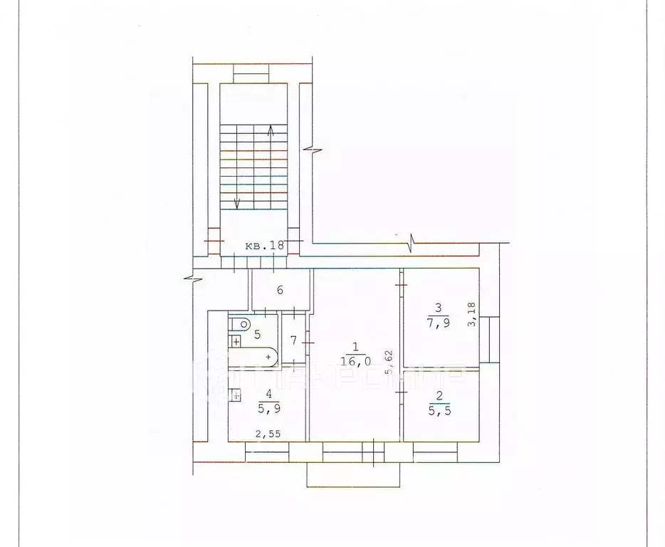 3-к кв. Пермский край, Пермь ул. Крупской, 78А (42.0 м) - Фото 1