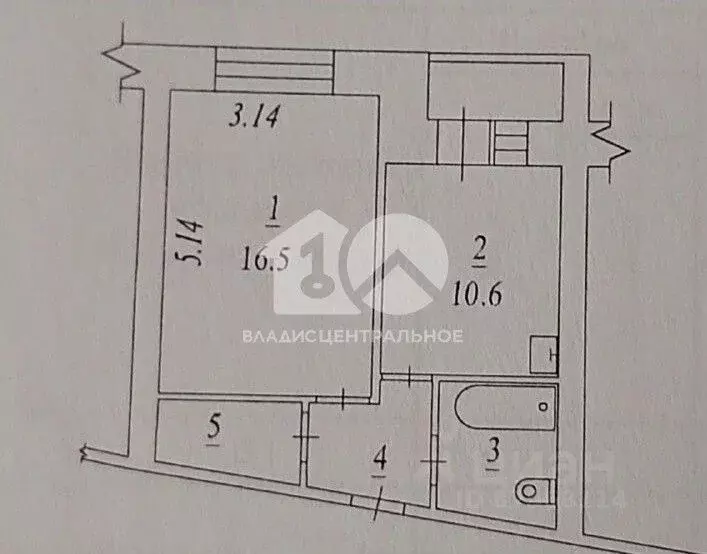 1-к кв. Новосибирская область, Бердск ул. Рогачева, 5 (36.4 м) - Фото 2