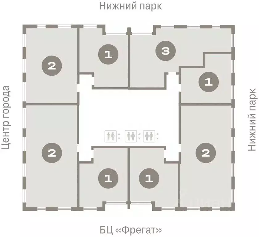 1-к кв. Липецкая область, Липецк пл. Петра Великого, 1 (47.26 м) - Фото 1