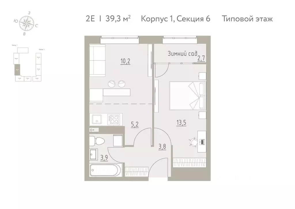 2-к кв. Пермский край, Пермский муниципальный округ, с. Фролы Новая ... - Фото 1