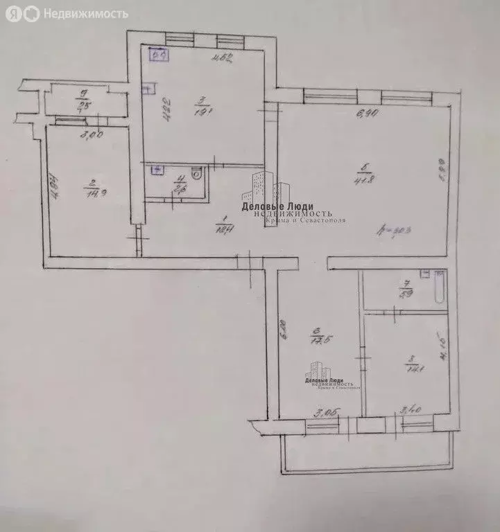 4-комнатная квартира: Севастополь, улица Астана Кесаева, 14 (131.2 м) - Фото 1