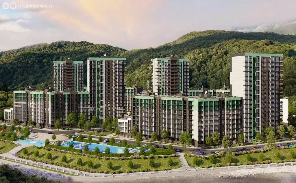 1-комнатная квартира: село Небуг, Центральная улица, 12А/1 (31.41 м) - Фото 2