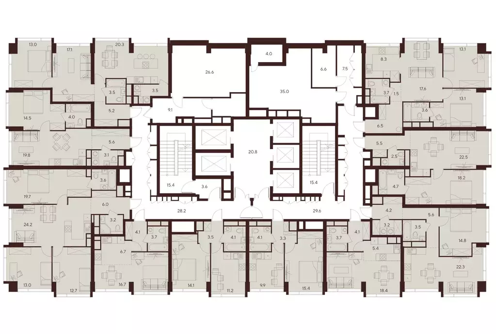 3-к кв. Москва Инди Тауэрс жилой комплекс (67.4 м) - Фото 1