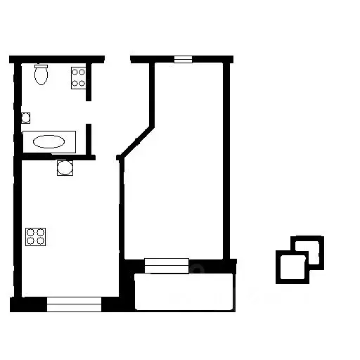 1-к кв. Санкт-Петербург пос. Парголово, ул. Михаила Дудина, 23к1 (37.9 ... - Фото 2