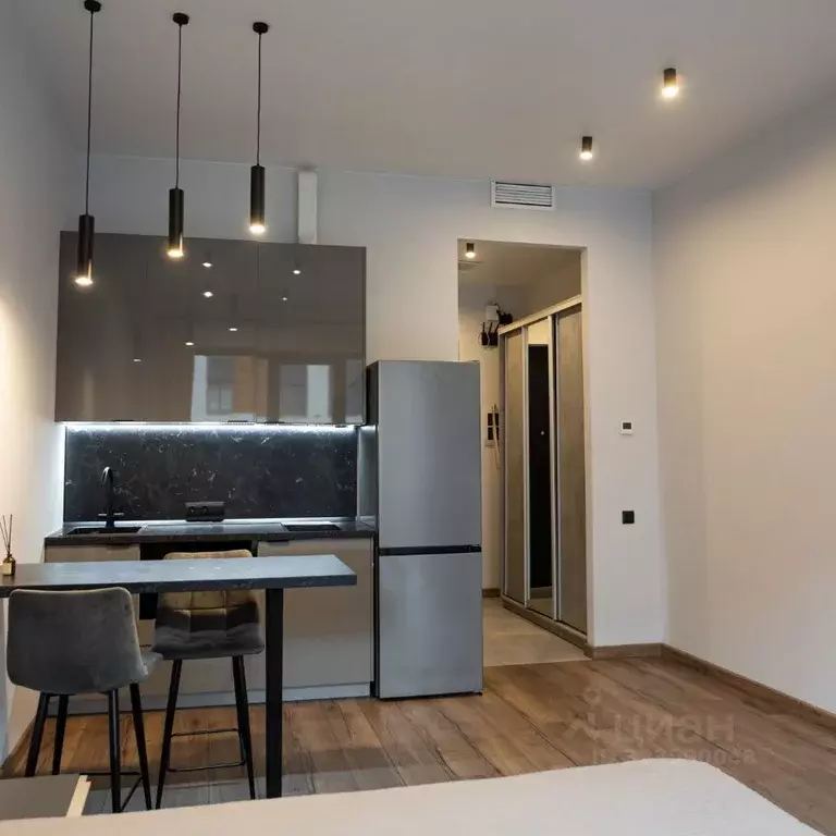 Студия Санкт-Петербург наб. Макарова, 58 (28.9 м) - Фото 1