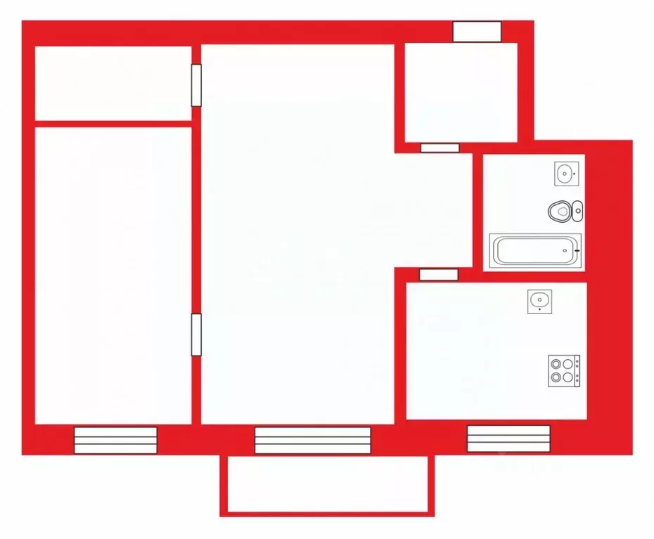 2-к кв. Челябинская область, Челябинск Набережная ул., 2А (42.4 м) - Фото 2